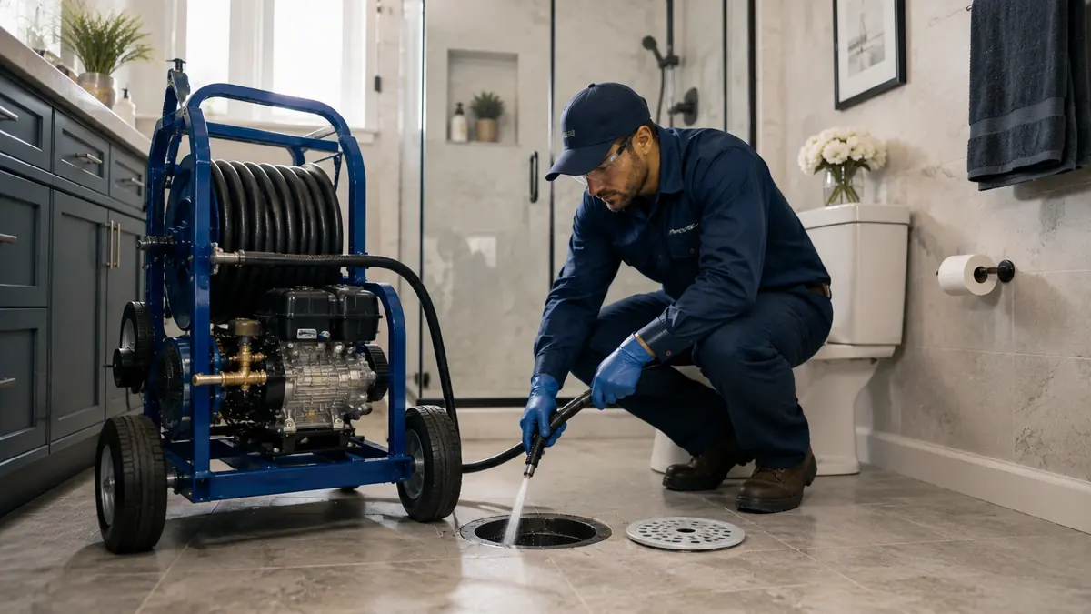 Bathroom Drain Hydro Jetting in Garden Grove