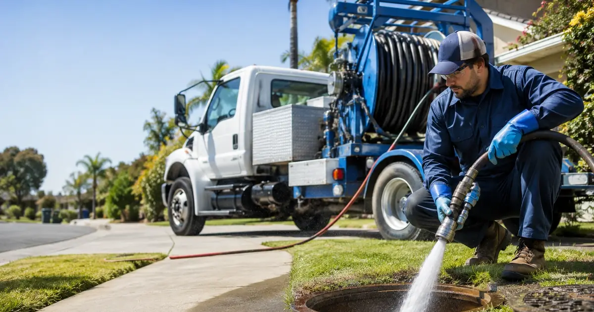 Hydro jet sewer cleaning Garden Grove