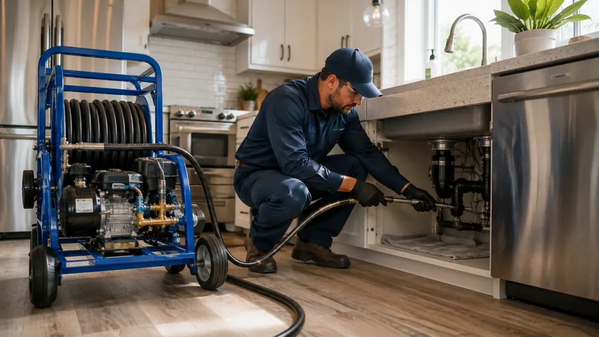 Kitchen Drain Hydro Jetting in Garden Grove