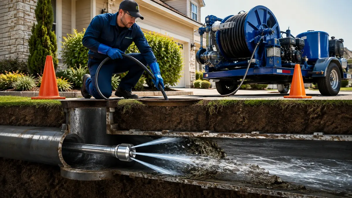 Main Sewer Line Hydro Jet Cleaning in Garden Grove